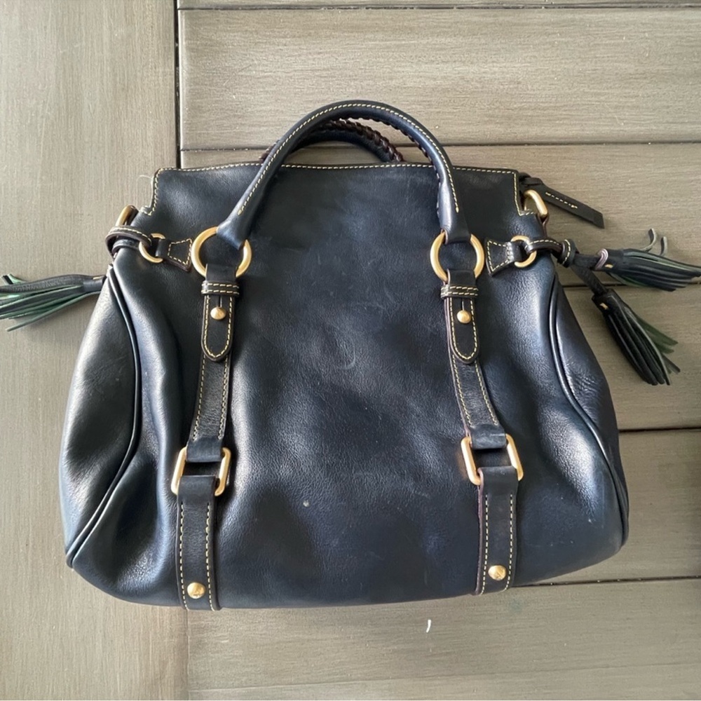Dooney & Bourke Navy Blue Florentine Satchel (Mini) - Picture 8 of 16